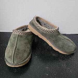 Ugg Cozy Green Suede Slippers
